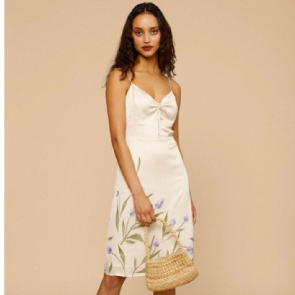 Rouje EVELYNE Dress Tulipe Du Soir Nude size
